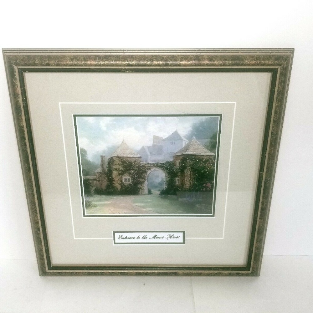 Thomas Kinkade Entrance To The Manor framed art